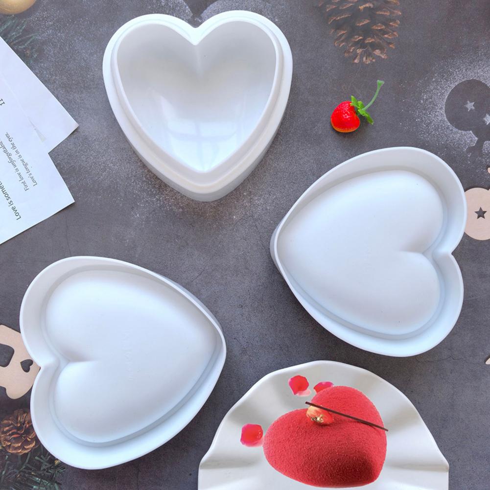 Soap Making Jelly - Heart Shaped Silicone Mold 3D Diamonds