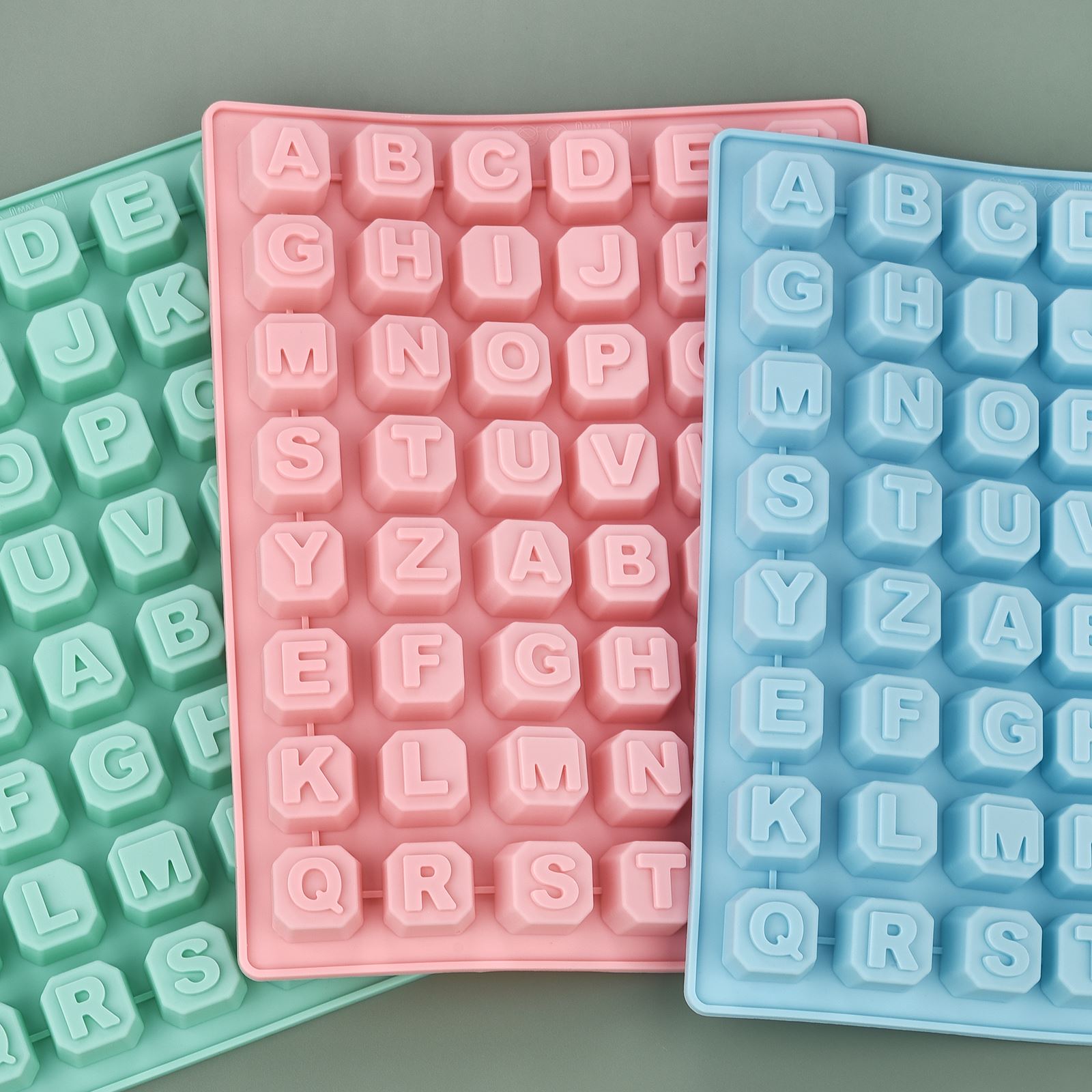 Soap Making Bar - 48 Letter Enghish Alphabet letter Silicone