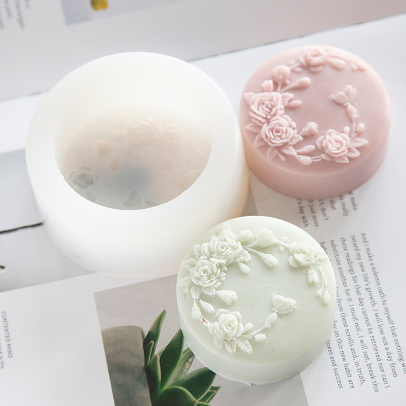 Soap Making Instructions - Round Shape Rose Flower Handmade Soap