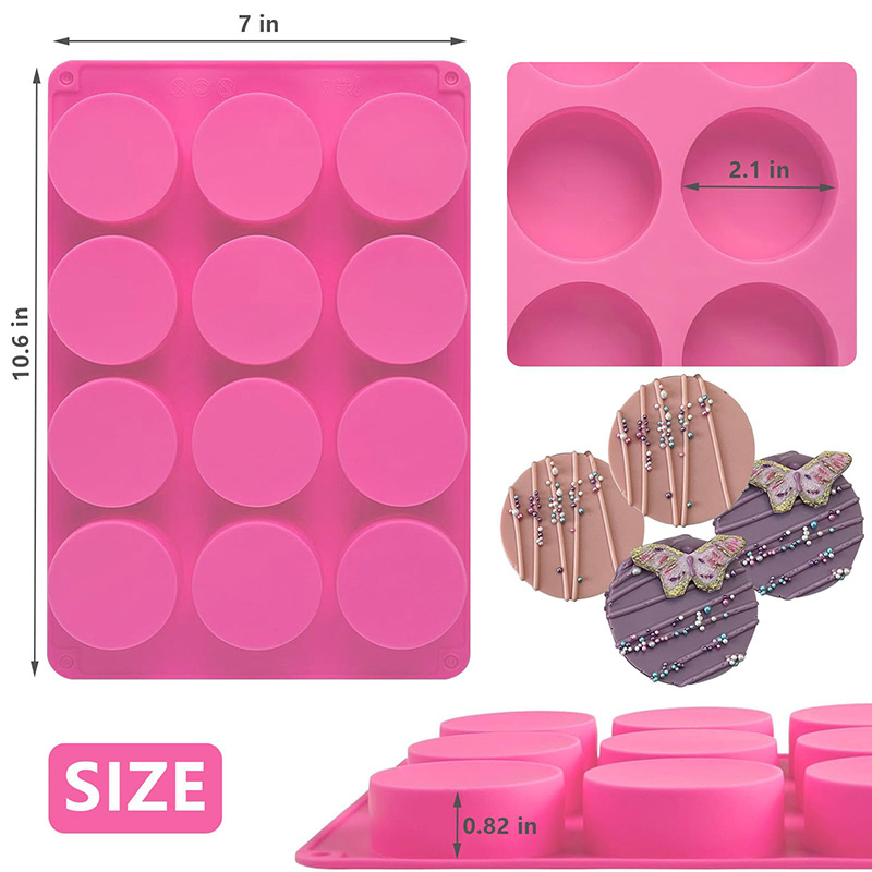 Round Silicone Molds 12-Cavity - Soap Making Oven recension och pris