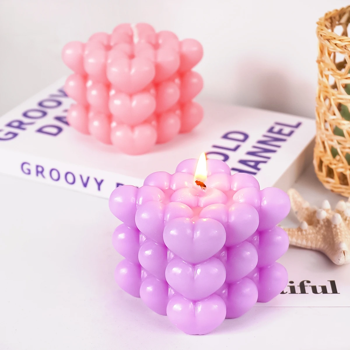 Love Bubble Candle Silicone Mo - Soap Making Gel recension och pris