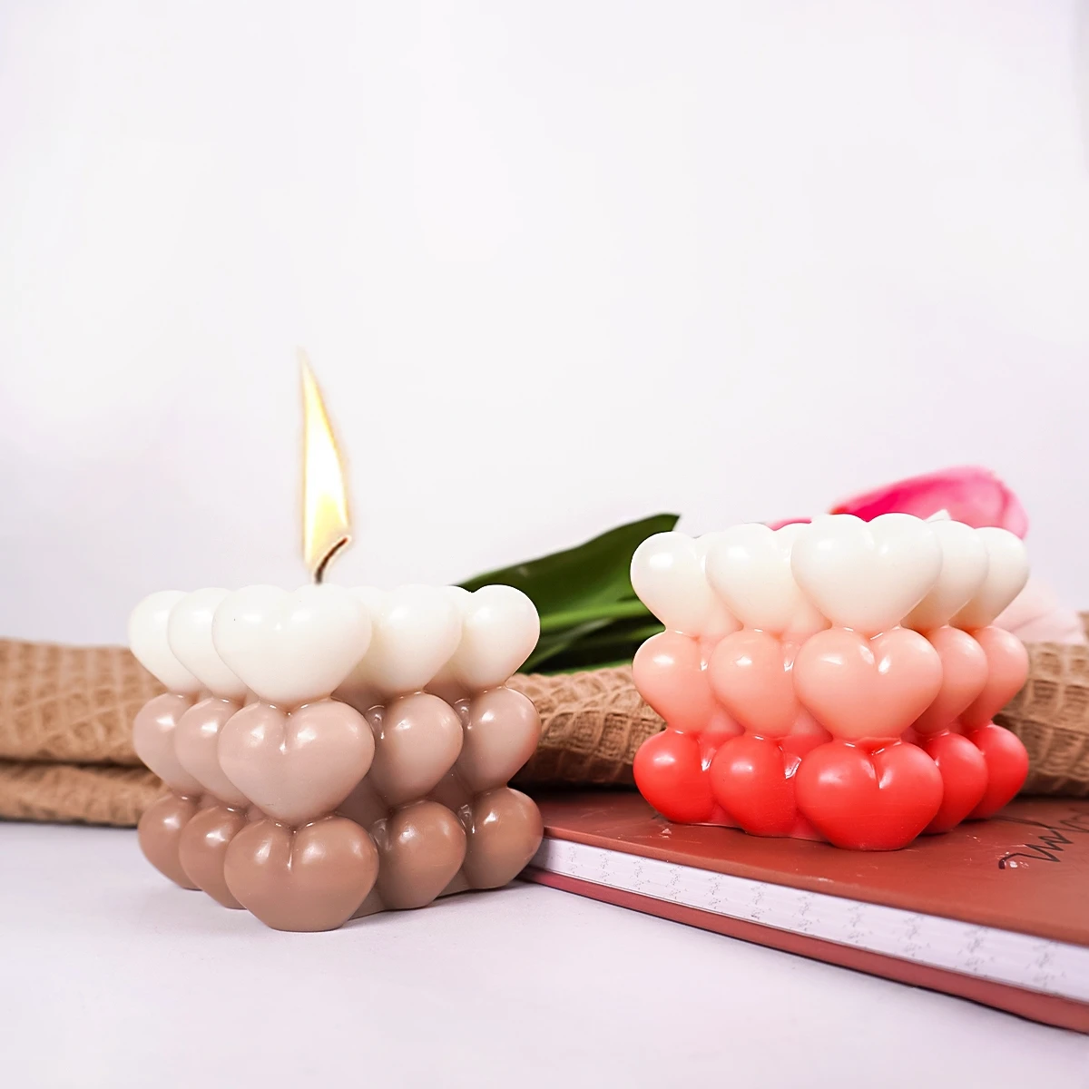 Love Bubble Candle Silicone Mo - Soap Making Gel recension och pris