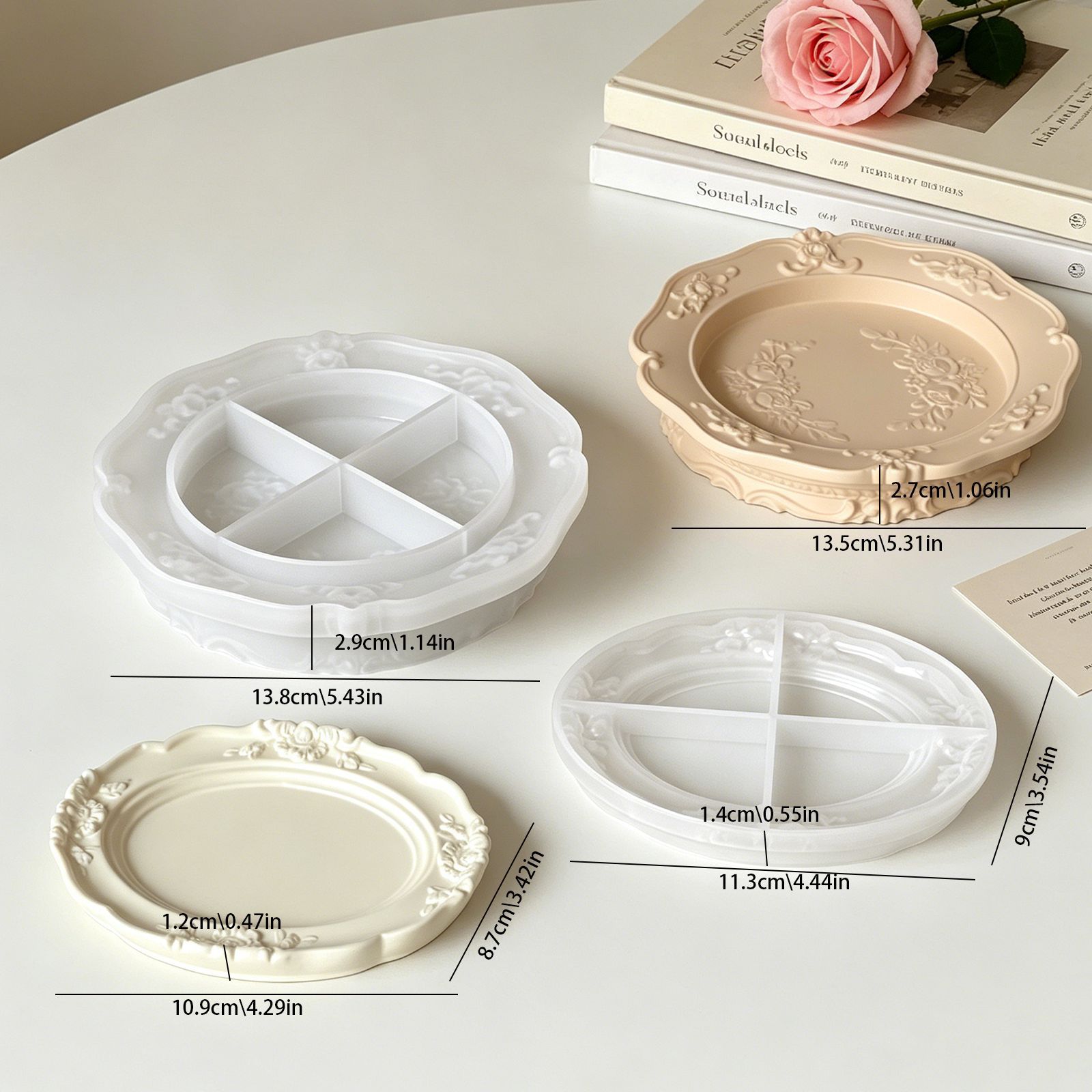 Elegant Vintage Baroque Lace S - Soap Making Oven recension och pris