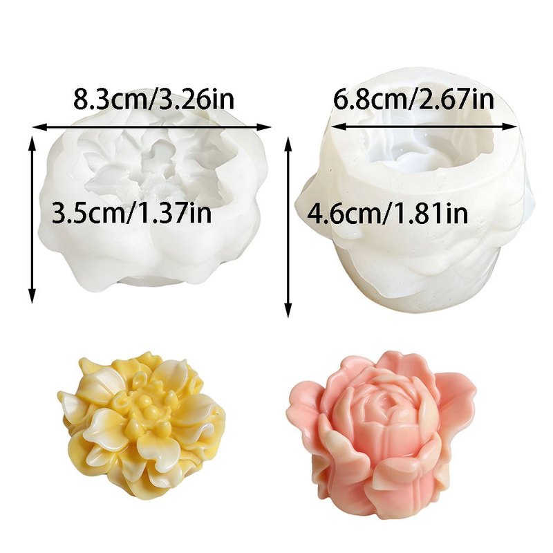 2Set3DTulip Silicone Candle Mo - Soap Making Gel recension och pris