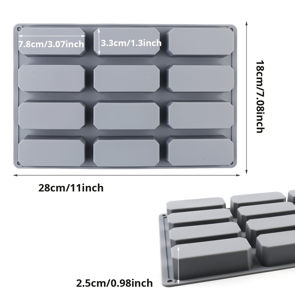 Silicone Rectangular Cake Mold - Soap Making Bar recension och pris