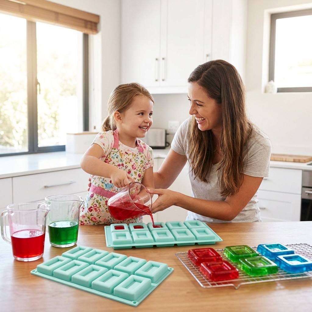 Non-stick 10-Hole Rectangle Si - Soap Making Jelly recension och pris
