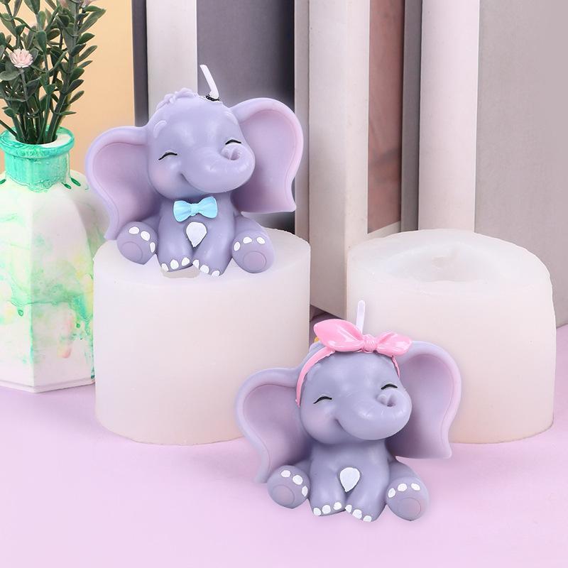 Cute 3D Elephant Silicone Cand - Soap Making Oven recension och pris