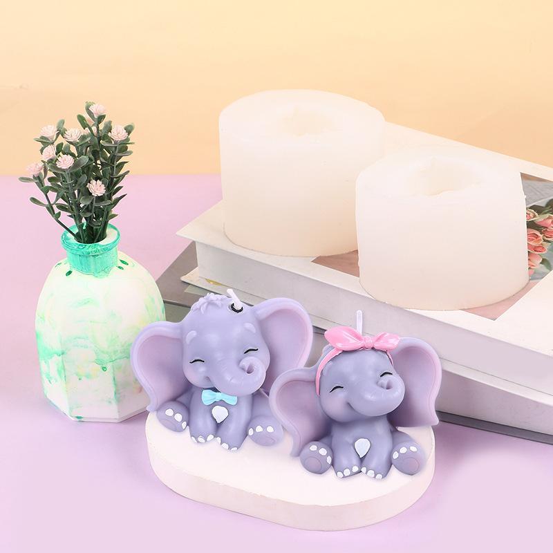 Cute 3D Elephant Silicone Cand - Soap Making Oven recension och pris