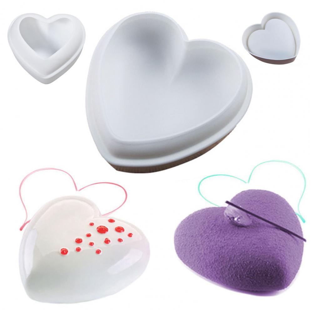 Heart Shaped Silicone Mold 3D  - Soap Making Jelly recension och pris