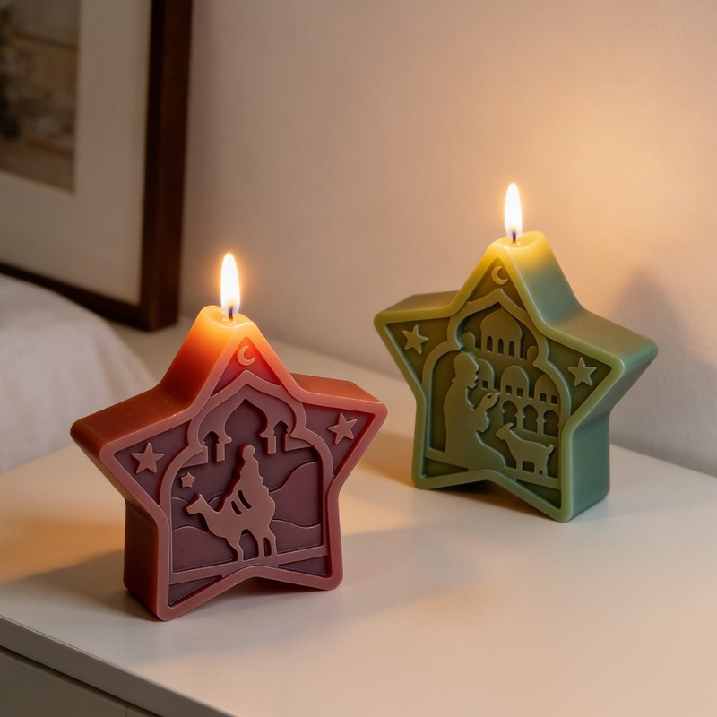 mosque candle mold soft star m - Soap Making Gel recension och pris