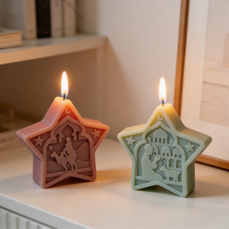 mosque candle mold soft star m - Soap Making Gel recension och pris