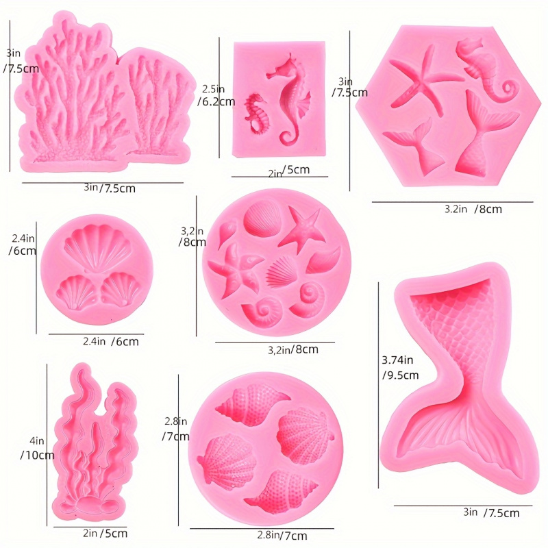 One Set8Seal fairy-shaped sili - Soap Making Gel recension och pris