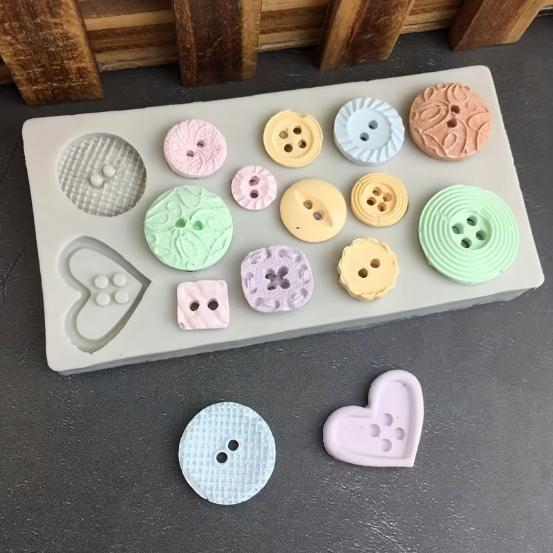 Buttons Shape Silicone Mold Si - Soap Making Oven recension och pris