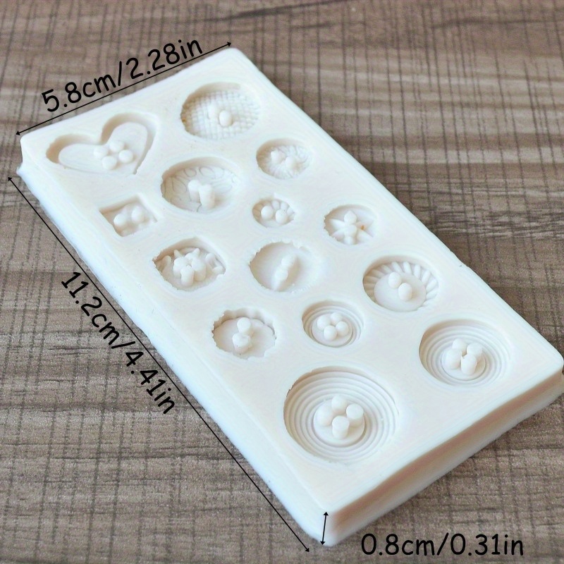 Buttons Shape Silicone Mold Si - Soap Making Oven recension och pris