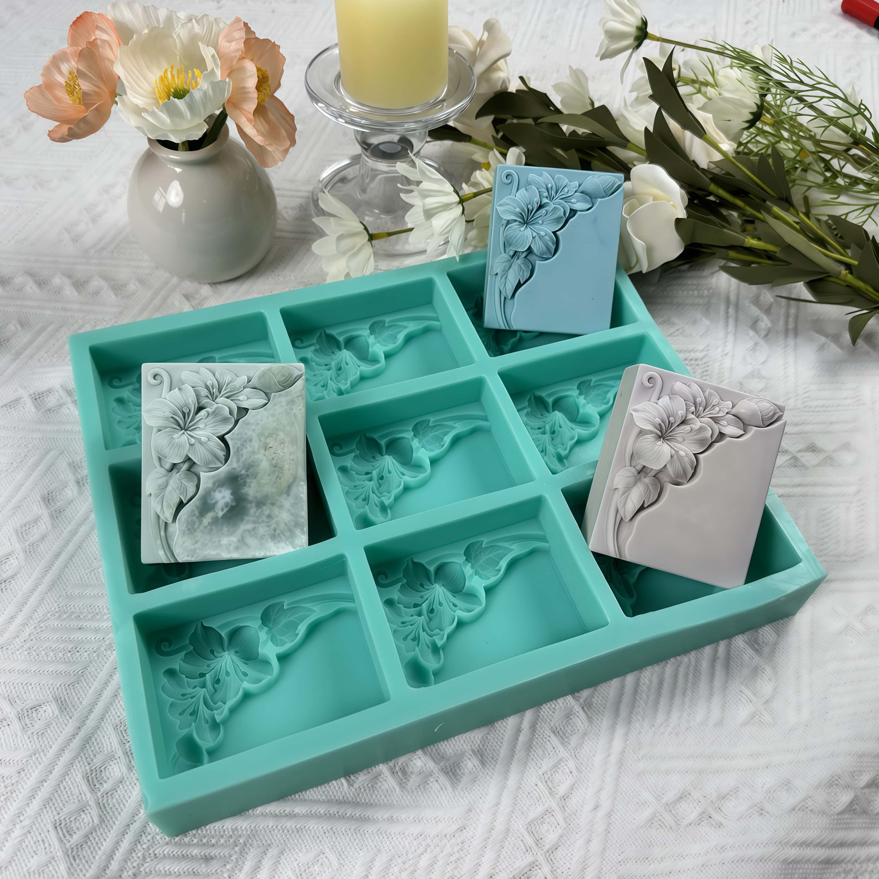 9 Cavities Tung Flower Soap Mo - Soap Making Instructions recension och pris
