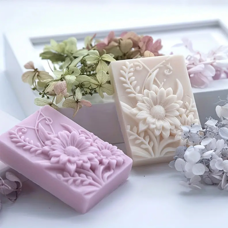 3D Flower Square Soap Silicone - Soap Making Instructions recension och pris