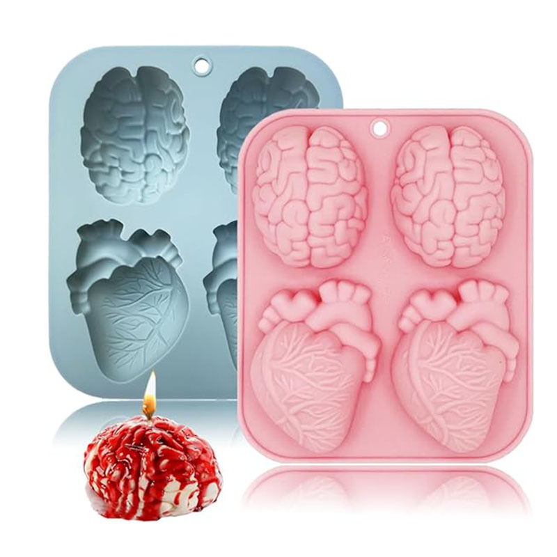 Human Brain And Heart Silicone - Soap Making Jelly recension och pris