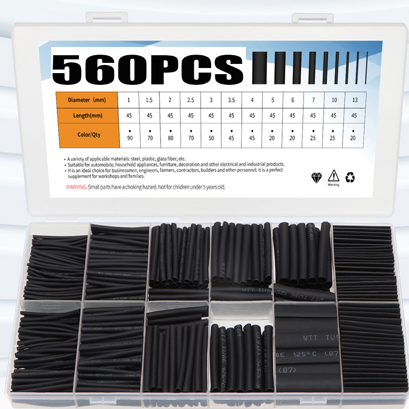 560pcs Heat-shrink Tubing Ther - Shrink Wrap Pvc recension och pris