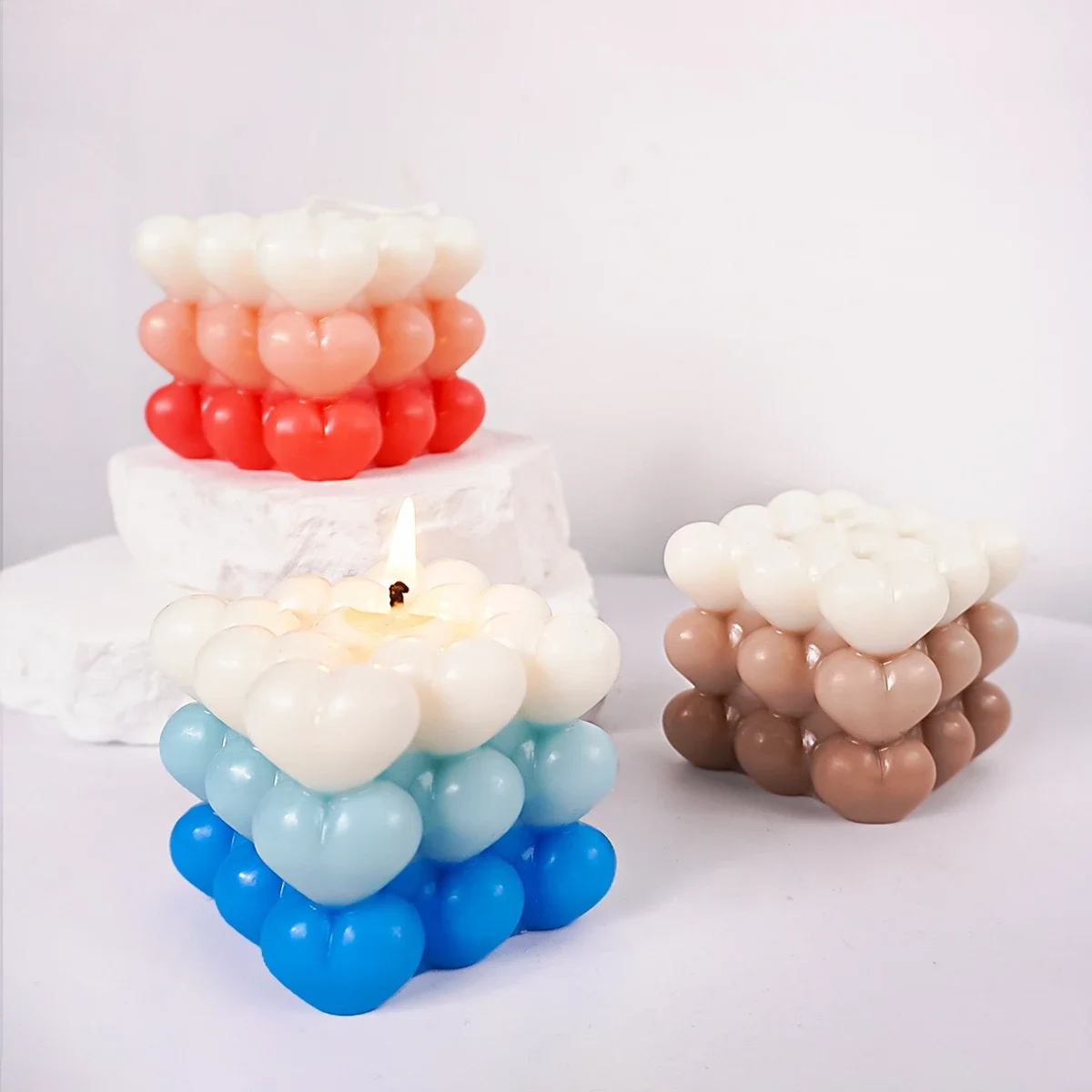 love bubble candle silicone mo - Soap Making Gel recension och pris