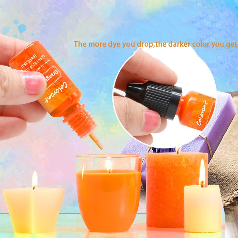 20 Colors 10ml Candle Wax Pigm - Soap Making Jelly recension och pris