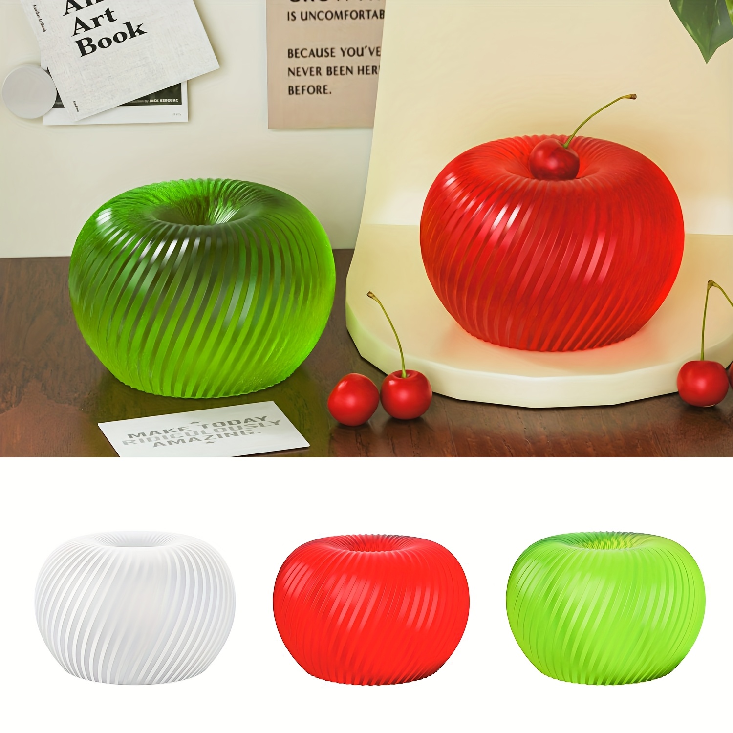 A trendy red apple silicone mo - Soap Making Oven recension och pris