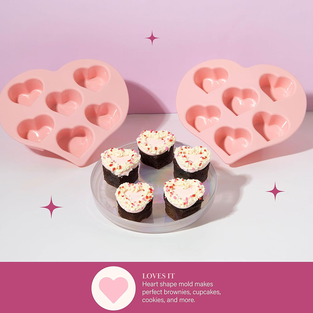 Heart Silicone Molds Valentine - Soap Making Jelly recension och pris