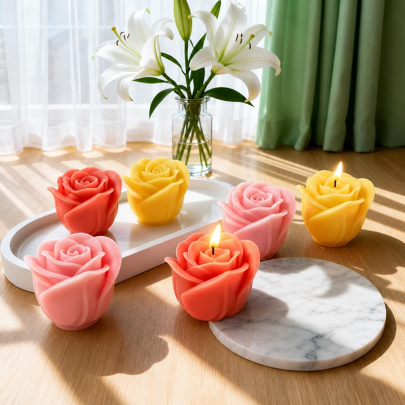 1 Pieces3DRose silicone mold，F - Soap Making Gel recension och pris