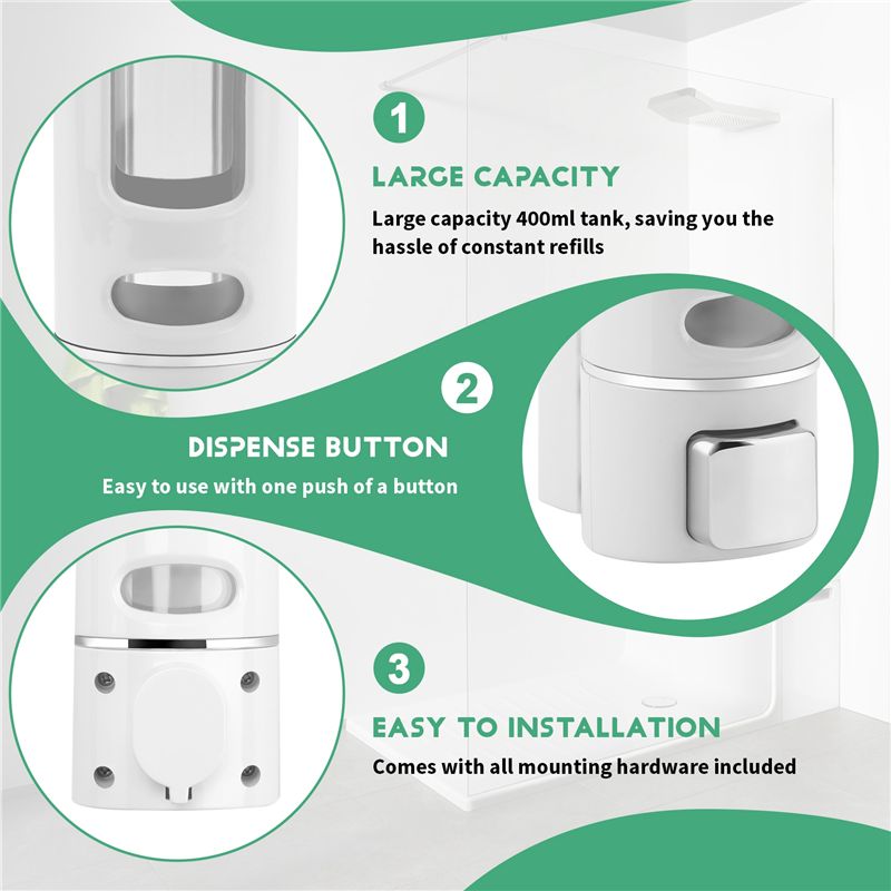 BAAU 400Ml Soap Dispenser Wall - Soap Making Gel recension och pris
